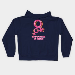 Equality! Equal pay for equal work. Kids Hoodie